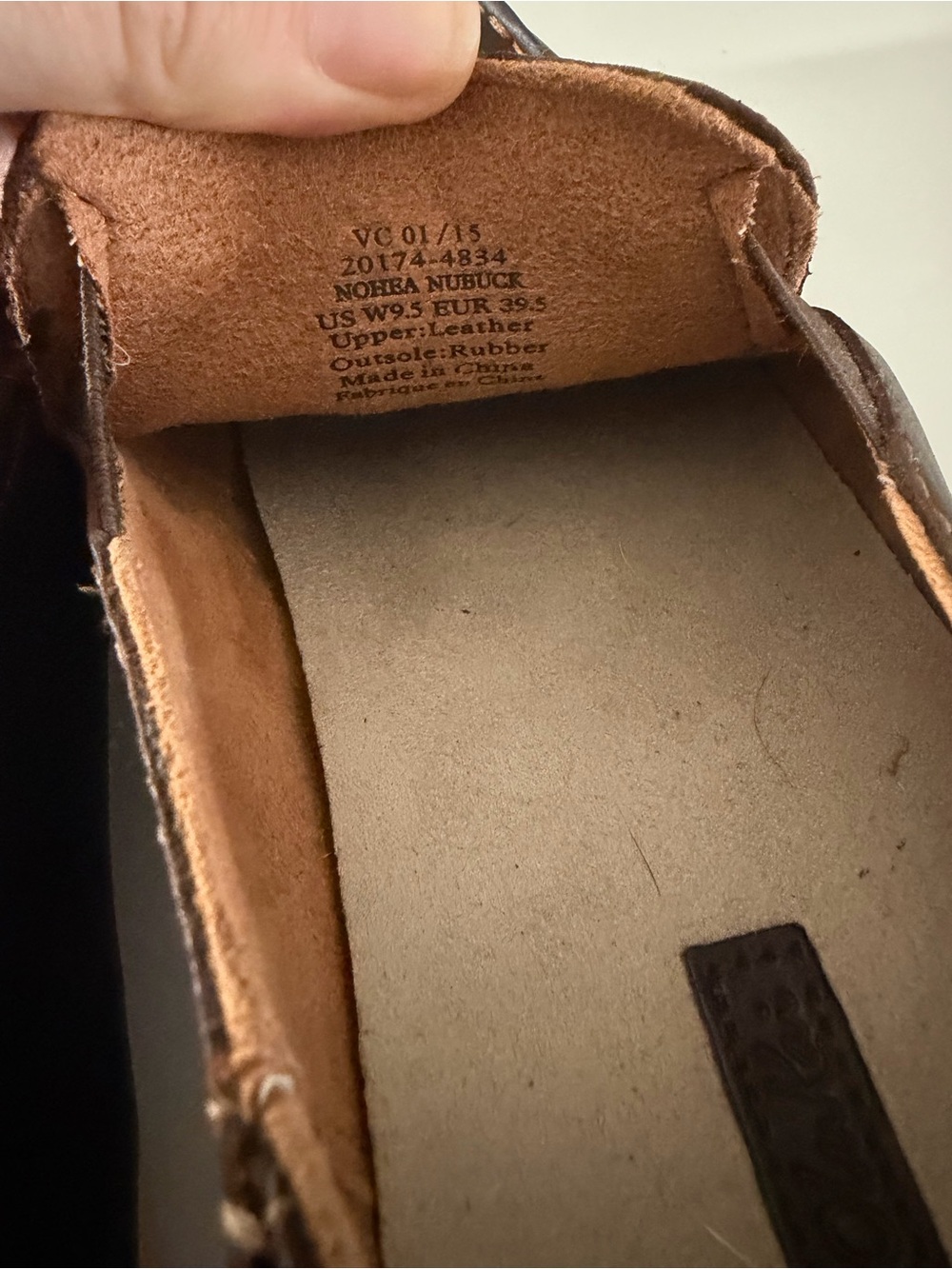 OluKai Nohea Nubuck dark brown leather loafer with floral etching women’s 9.5 - Picture 11 of 13